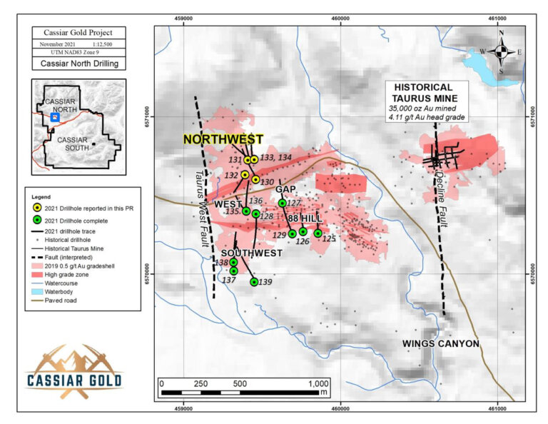 Cassiar Gold Drilling Supports Bulk Tonnage at Taurus Deposit