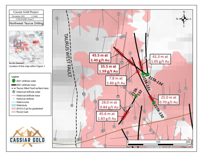 Cassiar Gold Drilling Supports Bulk Tonnage at Taurus Deposit
